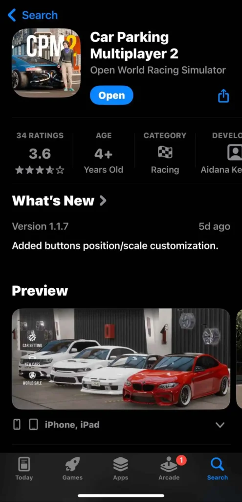 Car Parking Multiplayer 2 Mod Apk for iOS