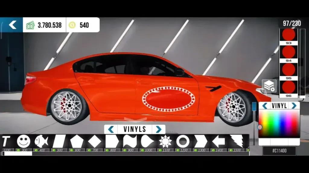 Bugatti Logo in CAR PARKING MULTIPLAYER 2