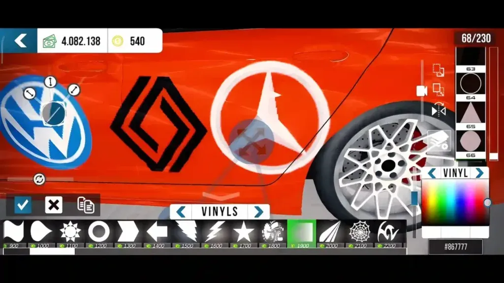 Marcedes Logo in CAR PARKING MULTIPLAYER 2